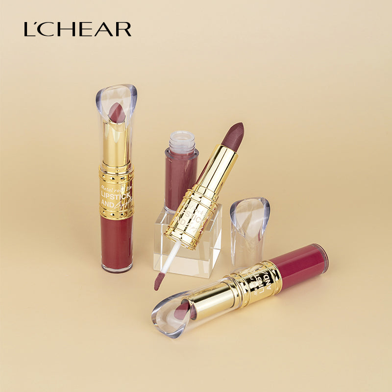 L'CHEAR METAL ROCK 2IN1 LIPSTICK AND LIPGLOSS (12 SHADES)
