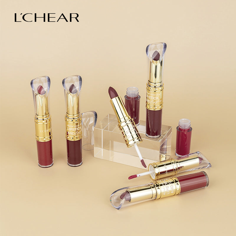 L'CHEAR METAL ROCK 2IN1 LIPSTICK AND LIPGLOSS (12 SHADES)