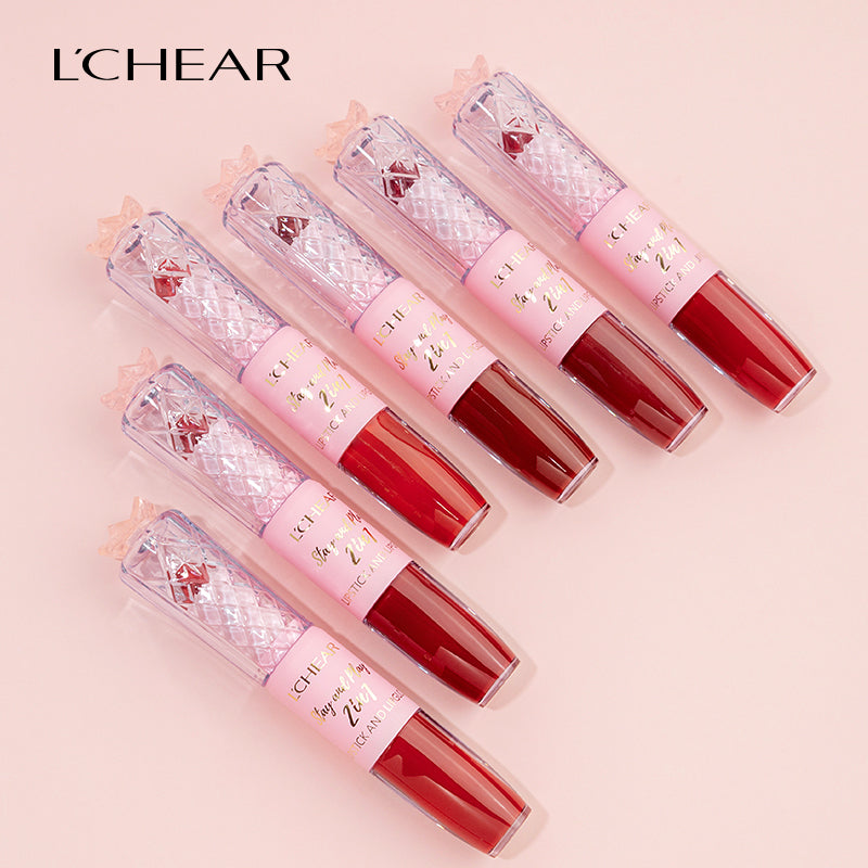 L'CHEAR STAY AND PLAY 2IN1 LIPSTICK AND LIPGLOSS (12 SHADES)