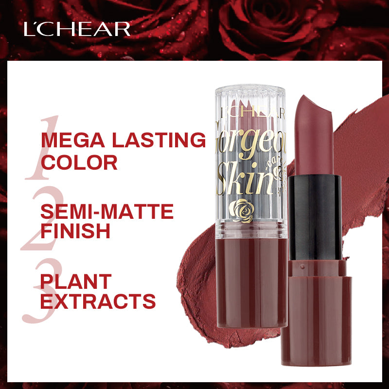 L'CHEAR GORGEOUS SKIN VELVETY LIPSTICK (12 SHADES)
