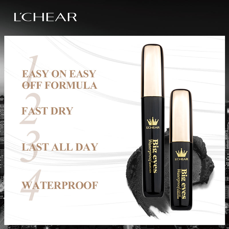 L'CHEAR BIG EYES WATERPROOF MASCARA AND EYELINER
