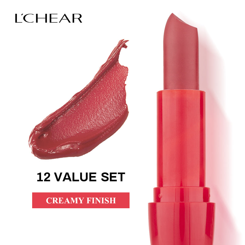 L'CHEAR SILKY COLOR CREAMY LIPSTICK (12 SHADES)