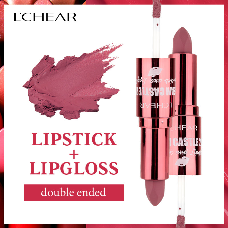 L'CHEAR DREAM CASTLE 2IN1 LIPSTICK AND LIPGLOSS (12 SHADES)