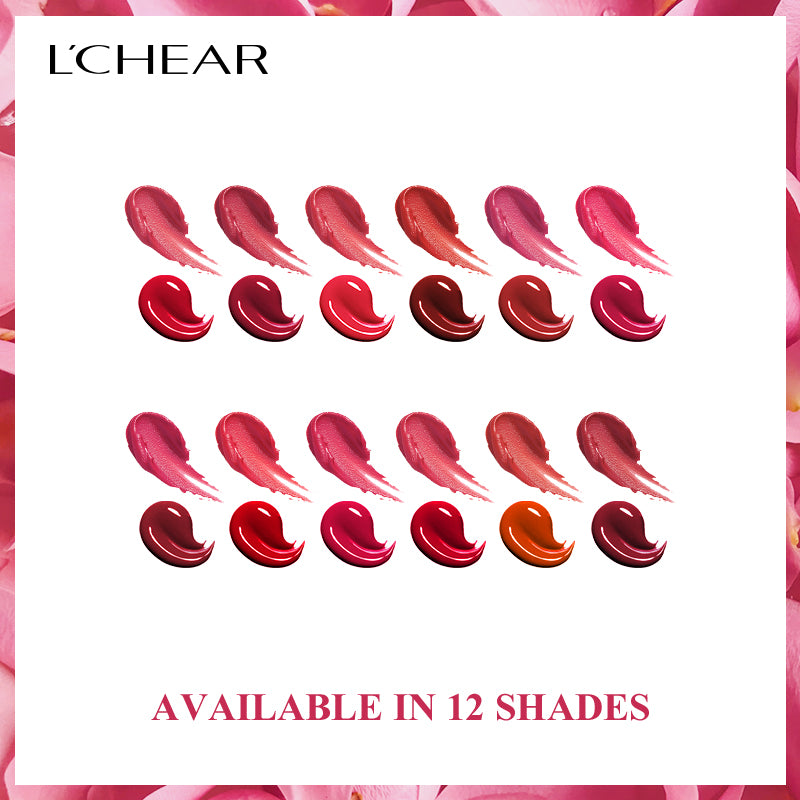 L'CHEAR GOLDEN ROSE 2IN1 LIPSTICK AND LIPGLOSS (12 SHADES)