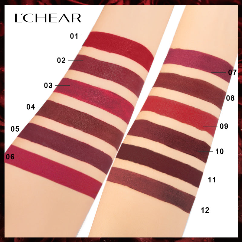 L'CHEAR GORGEOUS SKIN VELVETY LIPSTICK (12 SHADES)