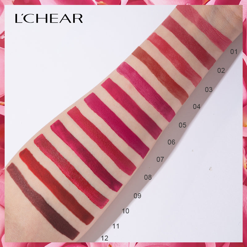 L'CHEAR GOLDEN ROSE 2IN1 LIPSTICK AND LIPGLOSS (12 SHADES)