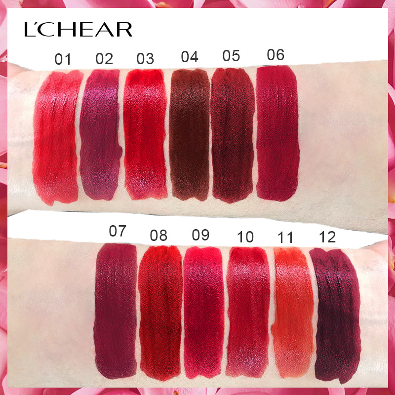 L'CHEAR GOLDEN ROSE 2IN1 LIPSTICK AND LIPGLOSS (12 SHADES)
